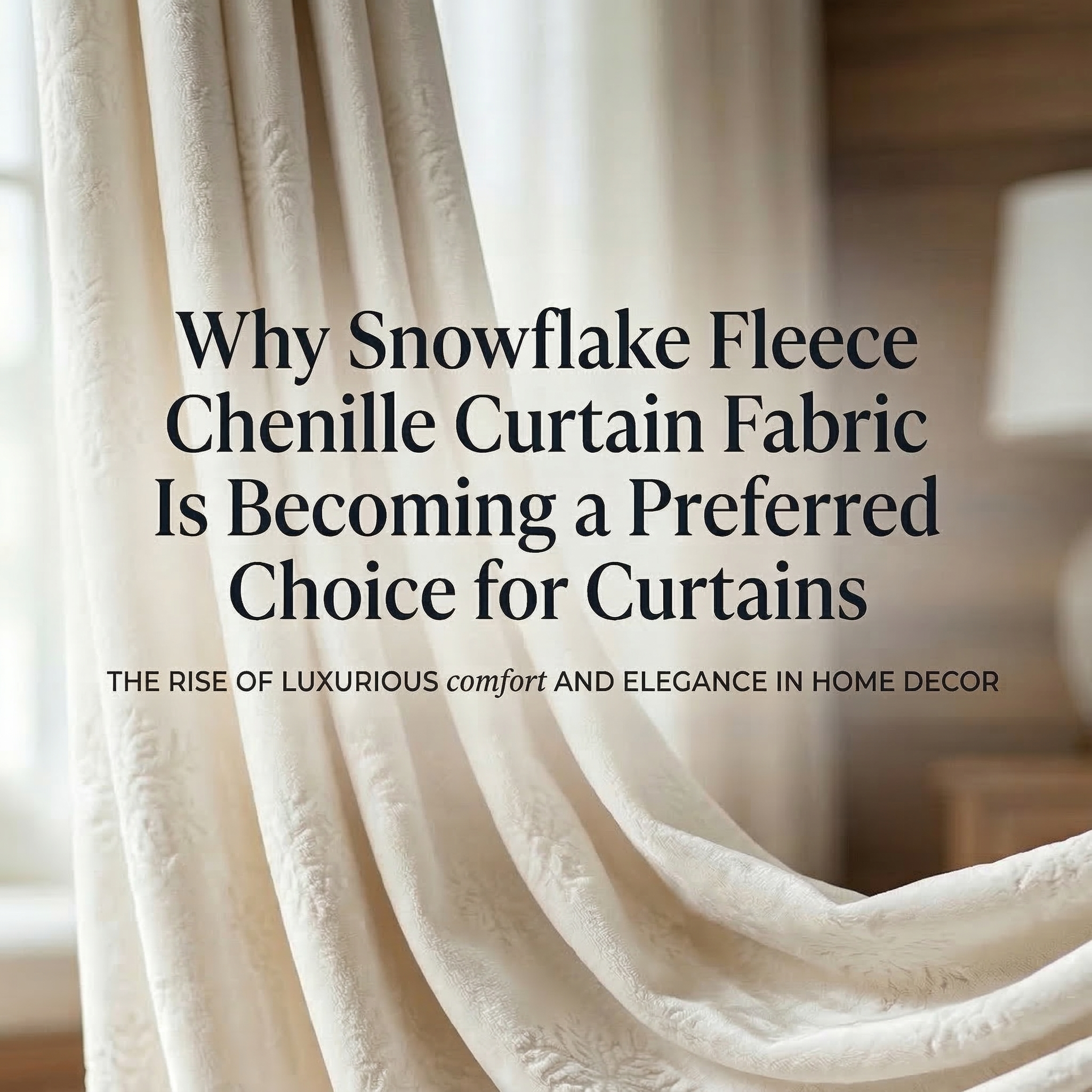 Zakaj tkanina za zavese Snowflake Fleece Chenille postaja prednostna izbira za zavese