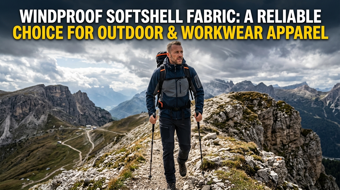 Veter odporna tkanina Softshell: zanesljiva izbira za oblačila za zunanjo uporabo in delovna oblačila