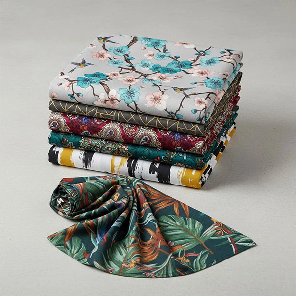 Tkanina za podlogo s potiskom iz poliestra viskoze Tkanina za podlogo s potiskom iz poliestra viskoze